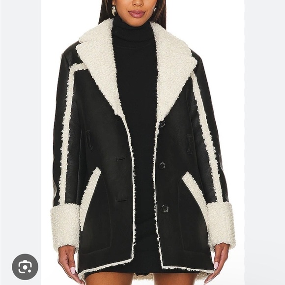 Cinq a Sept Mona Coat in Black & Ivory
Color:Black & Ivory - Picture 2 of 10